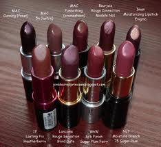 Dark lipsticks